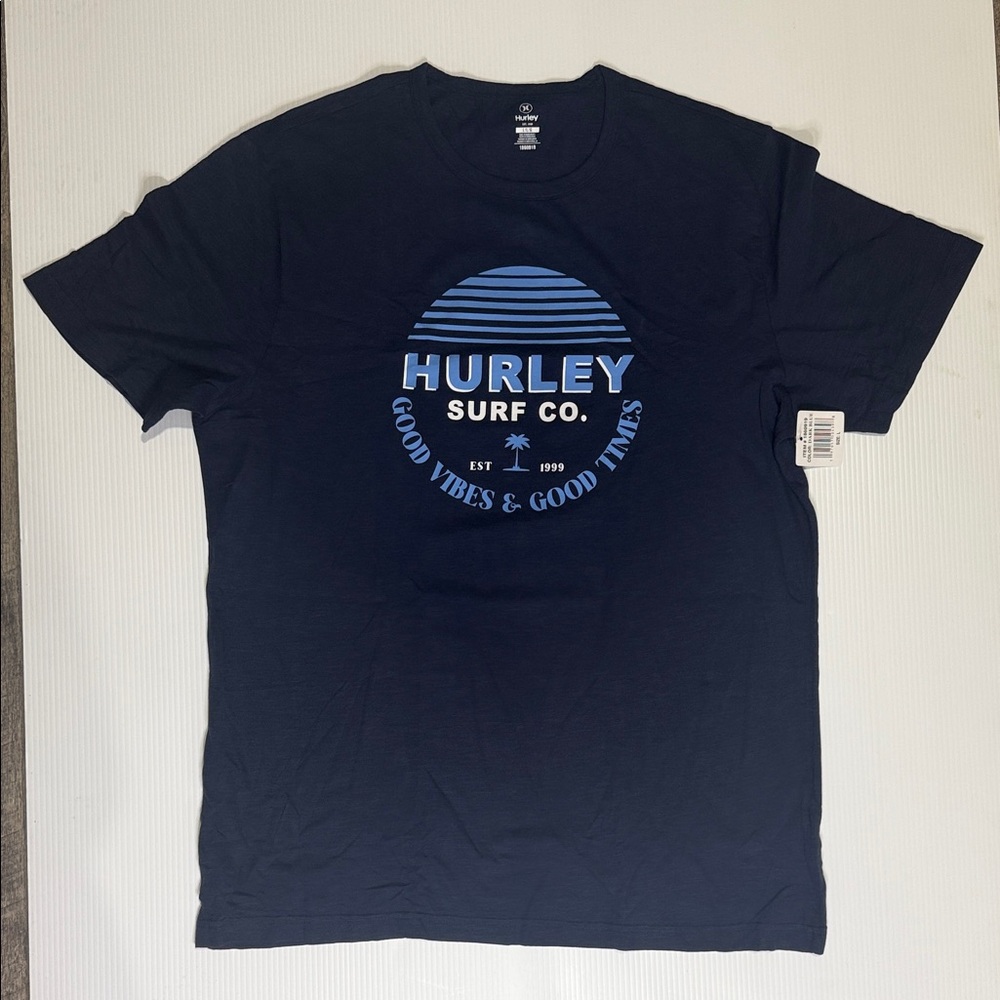 Hurley Men's Short Sleeve Grapic Dark Blue Tee
